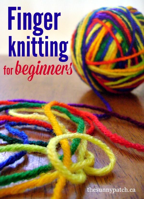four finger knitting instructions