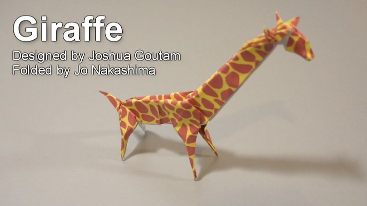origami giraffe folding instructions