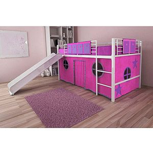 twin loft bed with slide instructions