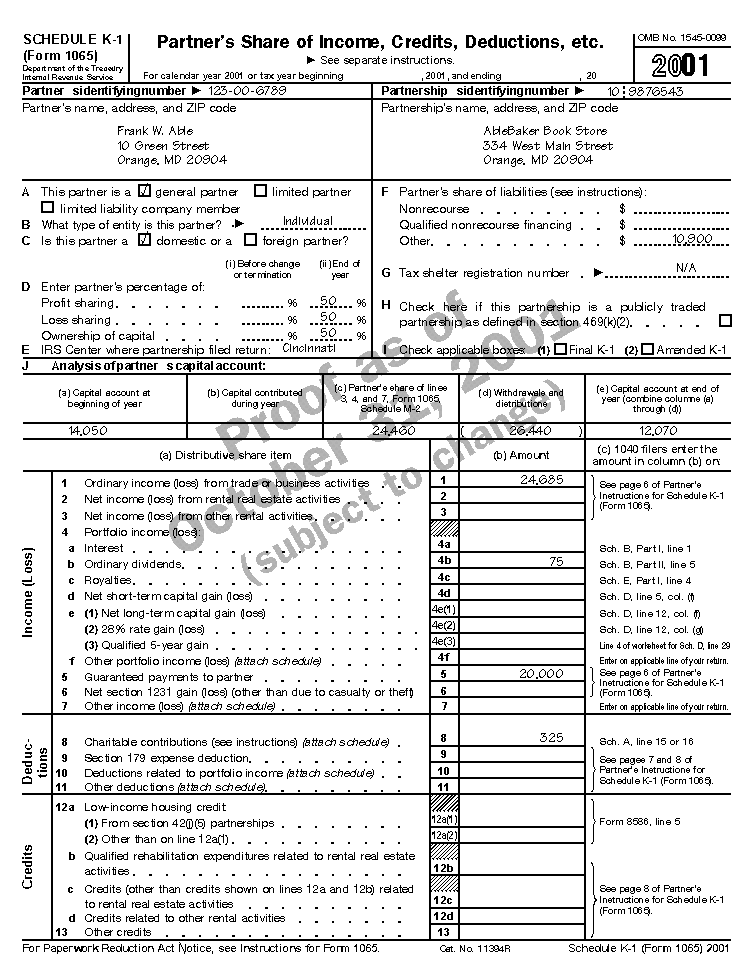 tax form 1065 instructions