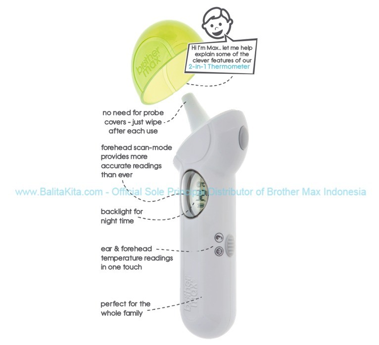 brother max ray bath & room thermometer instructions