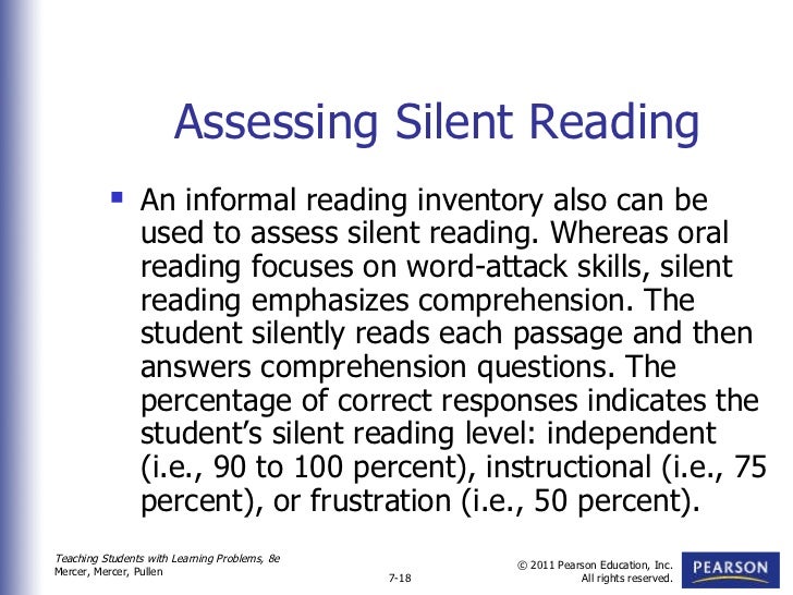 instructional reading level pp
